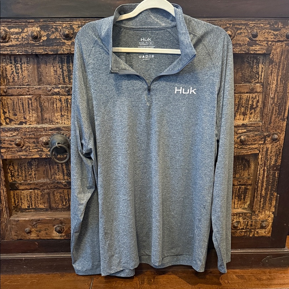 Huk Men's Heather Long Sleeve Shirt